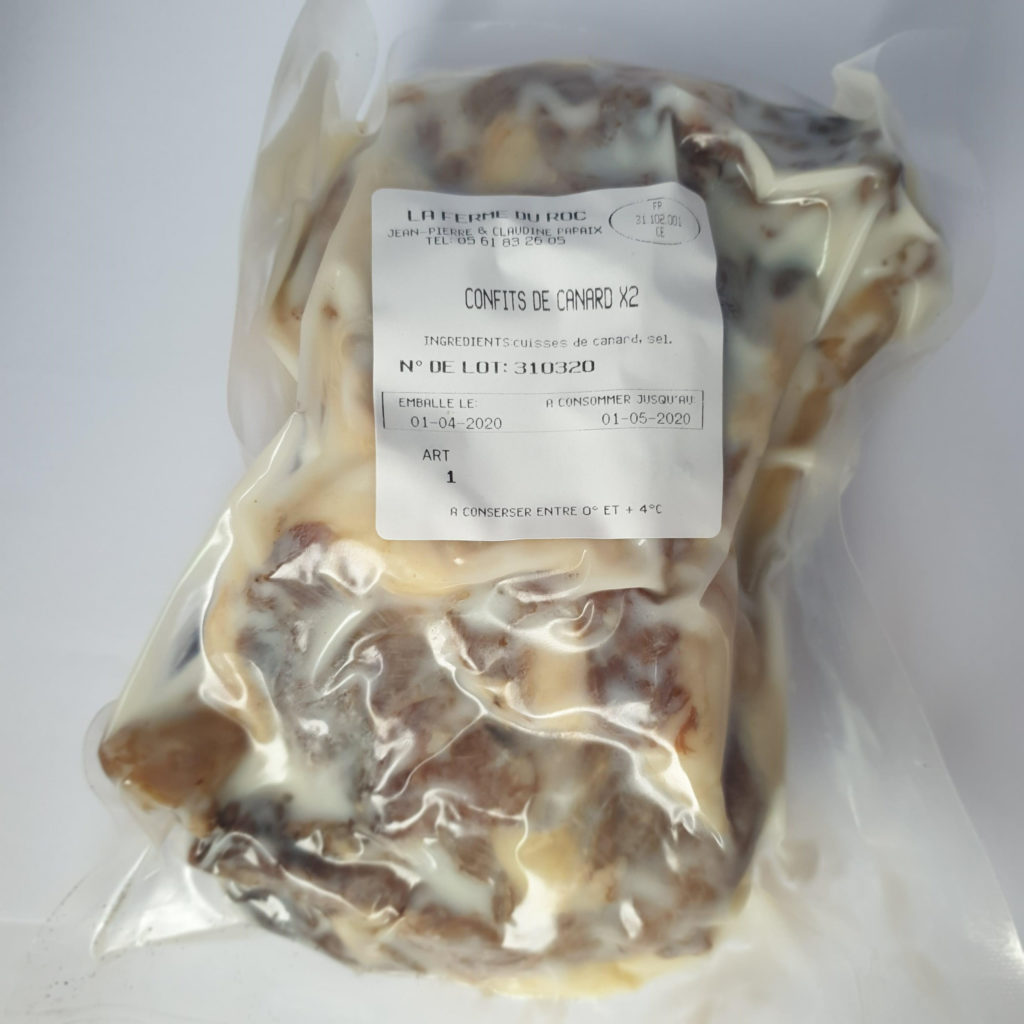 2 cuisses confites de canard sous vide La Ferme du Roc — free download